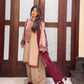 Embroidered Faux Georgette Suit Set with Dupatta