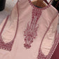 Embroidered Faux Georgette Suit Set with Dupatta