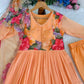 Floral Digital Print Georgette Anarkali Gown Set with Dupatta