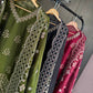 Diamond Trellis Cutwork Suit Set