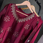 Diamond Trellis Cutwork Suit Set