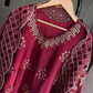Diamond Trellis Cutwork Suit Set