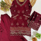 Diamond Trellis Cutwork Suit Set