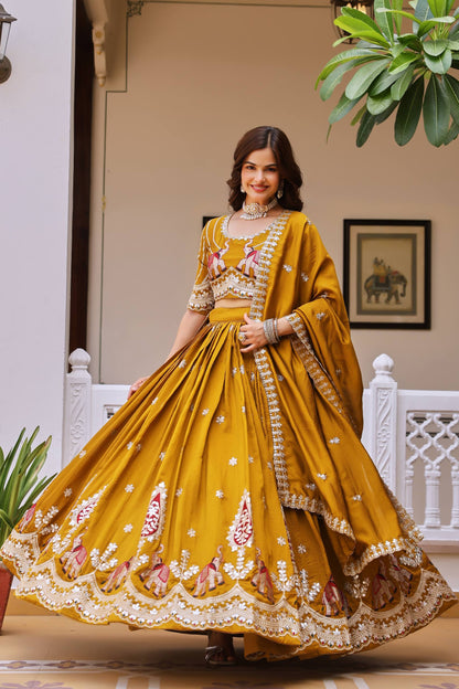 Elephant Gota Patti Lehenga Set