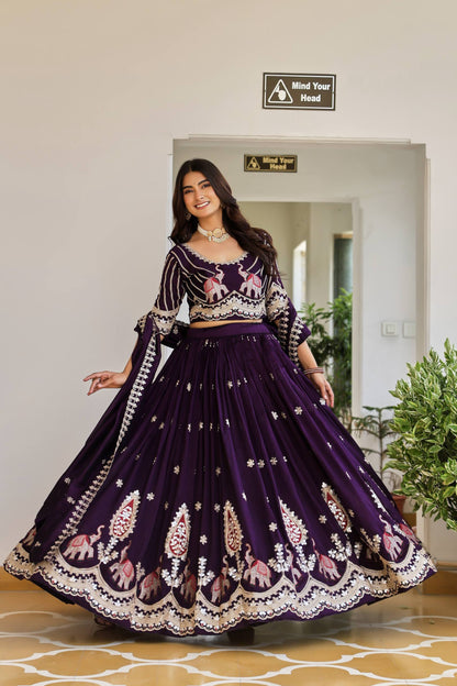 Elephant Gota Patti Lehenga Set