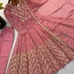 Chevron Sequin Crinkle Silk Anarkali