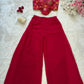 Designer Organza Crop Top with Georgette Plazo Set