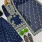 Designer Faux Georgette Embroidered Sharara Set