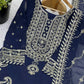 Designer Faux Georgette Embroidered Sharara Set