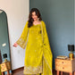 Mehendi Green Bead Embroidered Kurti