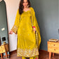 Mehendi Green Bead Embroidered Kurti