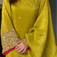 Mehendi Green Bead Embroidered Kurti