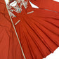Rust Cutdana Embroidered Gown