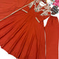 Rust Cutdana Embroidered Gown