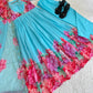 Floral Digital Print Georgette Anarkali Gown Set with Dupatta