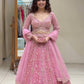 Dusty Rose Sequin Lehenga Set