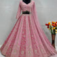 Dusty Rose Sequin Lehenga Set