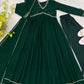 Mauve Fox Georgette Anarkali Gown Set with Dupatta
