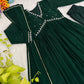 Mauve Fox Georgette Anarkali Gown Set with Dupatta