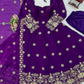 Maroon Floral Sequin Anarkali Set