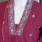 Magenta Floral Booti Palazzo Suit