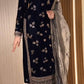 Midnight Velvet Sequin Floral Kurta