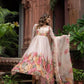 Floral Digital Print Georgette Anarkali Gown Set with Dupatta