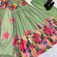 Floral Digital Print Georgette Anarkali Gown Set with Dupatta