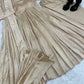 Elegant Chanderi Cotton Anarkali Gown Set with Dupatta and Bottom