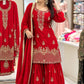 Mustard Gota Sequin Sharara Set