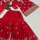Mustard Gota Sequin Sharara Set