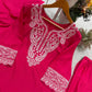 Fuchsia Paisley Embroidered Kurta Salwar