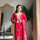 Chinon Beads and Sequence Embroidered Salwar Suit Set for Festive and Wedding Wear