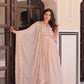 Designer Embroidered Georgette Anarkali Gown with Dupatta
