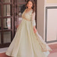 Designer Embroidered Georgette Anarkali Gown with Dupatta