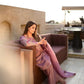 Designer Crepe Silk Embroidered Suit Set