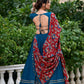 Golden Grace Pure Cotton Mirror Work Lehenga Set