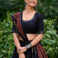 Golden Grace Pure Cotton Mirror Work Lehenga Set