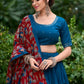 Golden Grace Pure Cotton Mirror Work Lehenga Set
