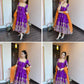 Purple Zari Embroidered Anarkali
