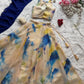 Watercolor Print Organza Lehenga Set