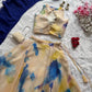 Watercolor Print Organza Lehenga Set