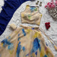Watercolor Print Organza Lehenga Set