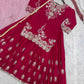 Chinon Silk Embroidered Palazzo Suit with Dupatta