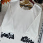 Embroidered Star Georgette Suit Set with Farshi Pant and Dupatta