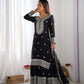 Designer Chinnon Silk Sharara Suit with Embroidery and Dupatta