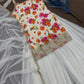 Chinon Silk Floral Palazzo Suit with Dupatta