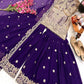 Embroidered Silk Palazzo Suit with Dupatta