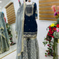 Embroidered Georgette Palazzo Suit with Dupatta