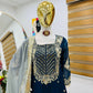 Embroidered Georgette Palazzo Suit with Dupatta